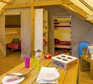 Camping Clos du Bourg : Tente écolodge 2 chambres en Vendée
